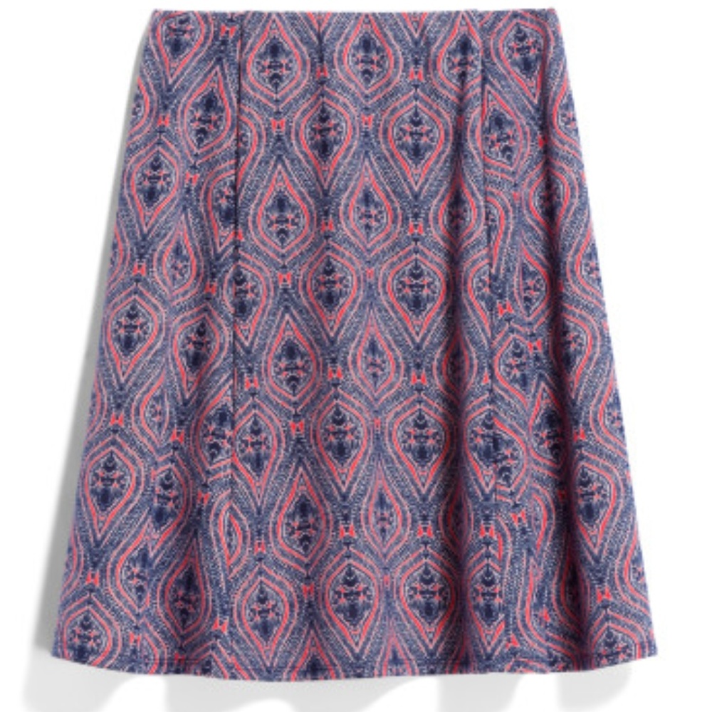 Orange and Blue Skirt